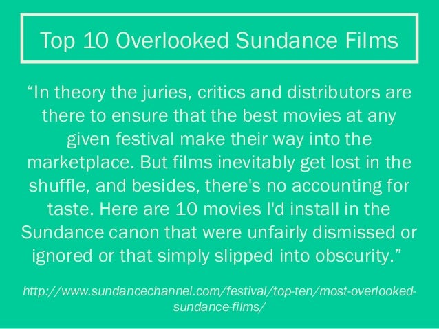Sundance Films from our Collection