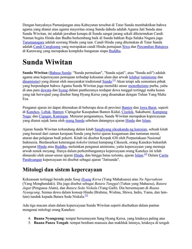 Sunda Da Sunda wiwitan | DOC