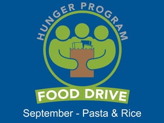 September - Pasta & Rice
 