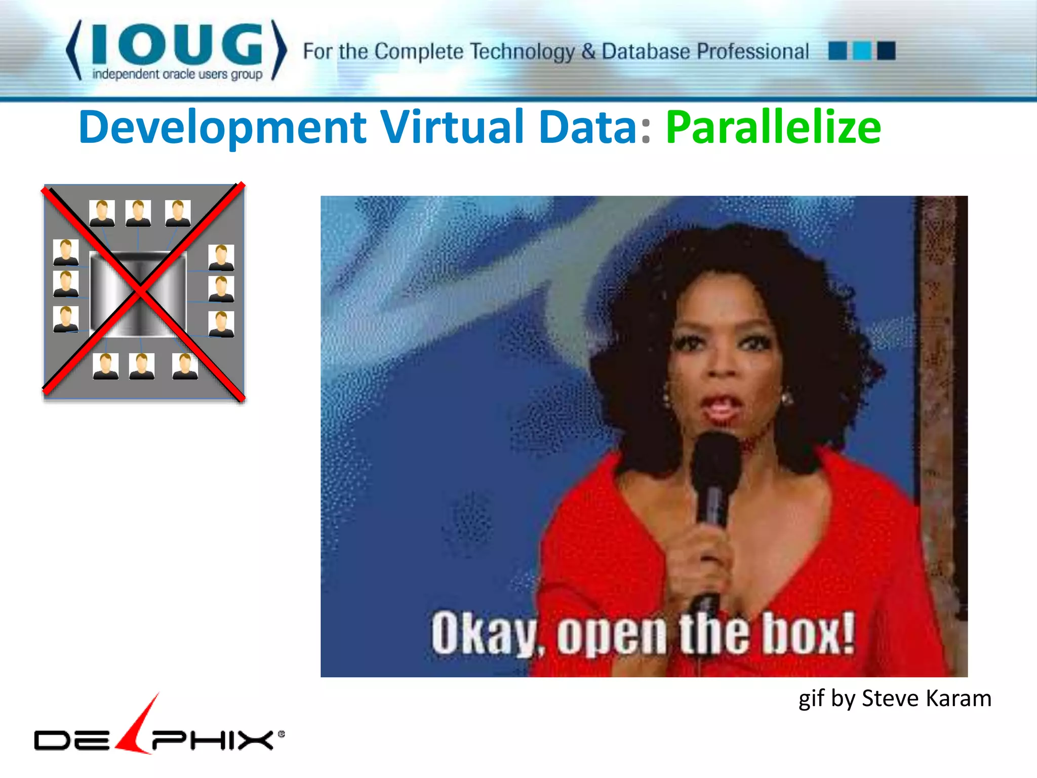Development Virtual Data: Parallelize 
gif by Steve Karam 
 