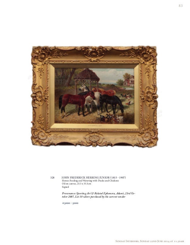 Adam S Fine Art Auctioneers Sunday Interiors Auction 22nd June 2014