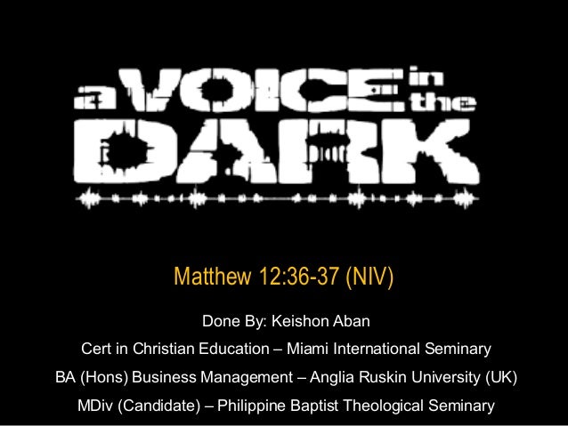 The Voices In The Dark