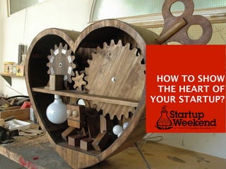 HOW TO SHOW
THE HEART OF
YOUR STARTUP?
 