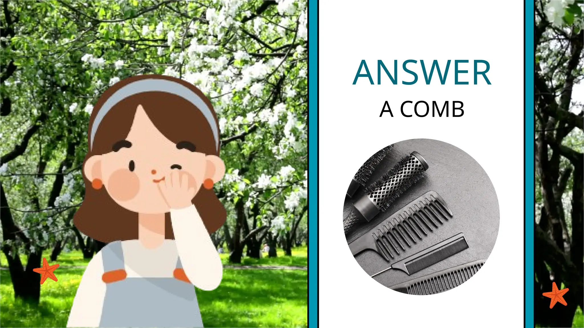 ANSWER
A COMB
 