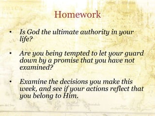 God Homework Sunday School Lesson 2009 10 11 | PPT