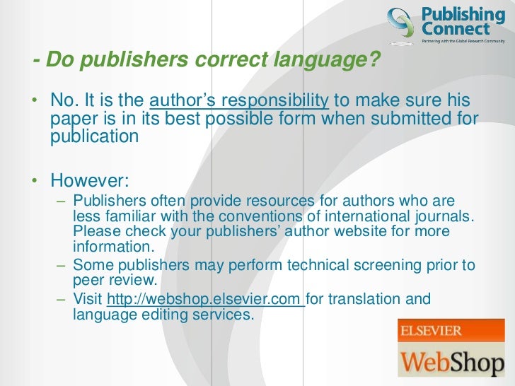 Elsevier language editing service Elsevier language editing service