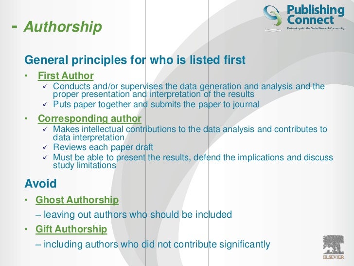 Elsevier Author Workshop How To Write A Scientific Paper And Get I