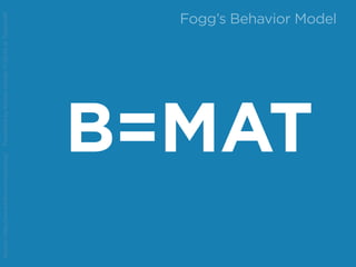 BJ Fogg's Behavior Model Slide 7
