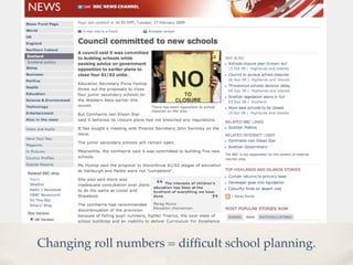 Changing roll numbers = difﬁcult school planning.
 
