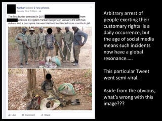 The right to food? Protected areas, access and food security