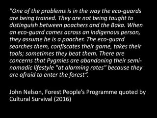 The right to food? Protected areas, access and food security