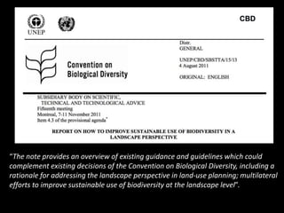 The right to food? Protected areas, access and food security