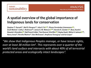 The right to food? Protected areas, access and food security