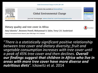 The right to food? Protected areas, access and food security