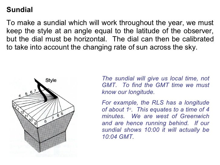 How does a sun dial work?