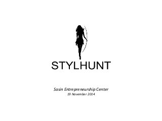 Sasin Entrepreneurship Center 
19 November 2014 
 
