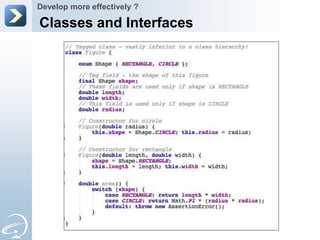 Develop more effectively ?

Classes and Interfaces
 