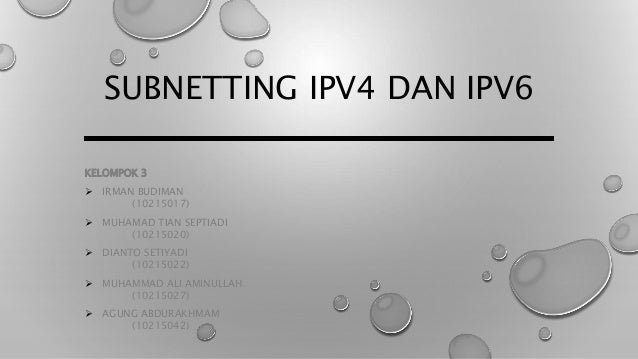 Sunetting Ipv4 Dan Ipv6