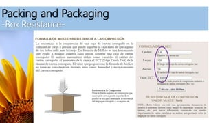 Packing and Packaging
-Box Resistance-
 