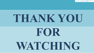 THANK YOU
FOR
WATCHING
 