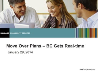 Move Over Plans – BC Gets Real-time
January 29, 2014

www.sungardas.com

 