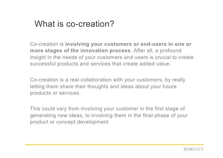 Five types of cocreation
