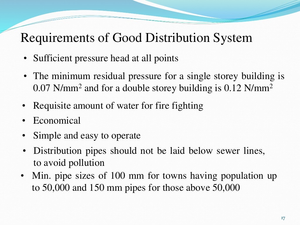 water supply scheme