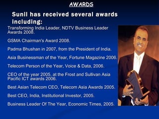 Sunil Mittal Biography | PPT