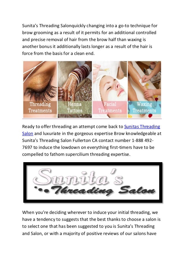 Sunitas Eyebrow Threading In Fullerton United States 1 888 492 7697