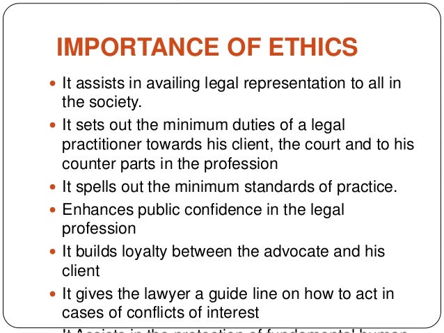 importance of professional ethics essay