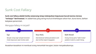Memahami Sunk Cost dan Sunk Cost Fallacy dalam Pengambilan Keputusan ...