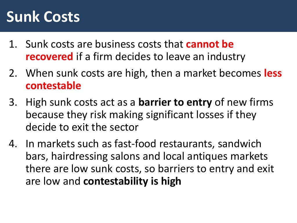 Sunk Costs