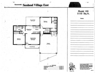 Sunland Village East Floor Plans