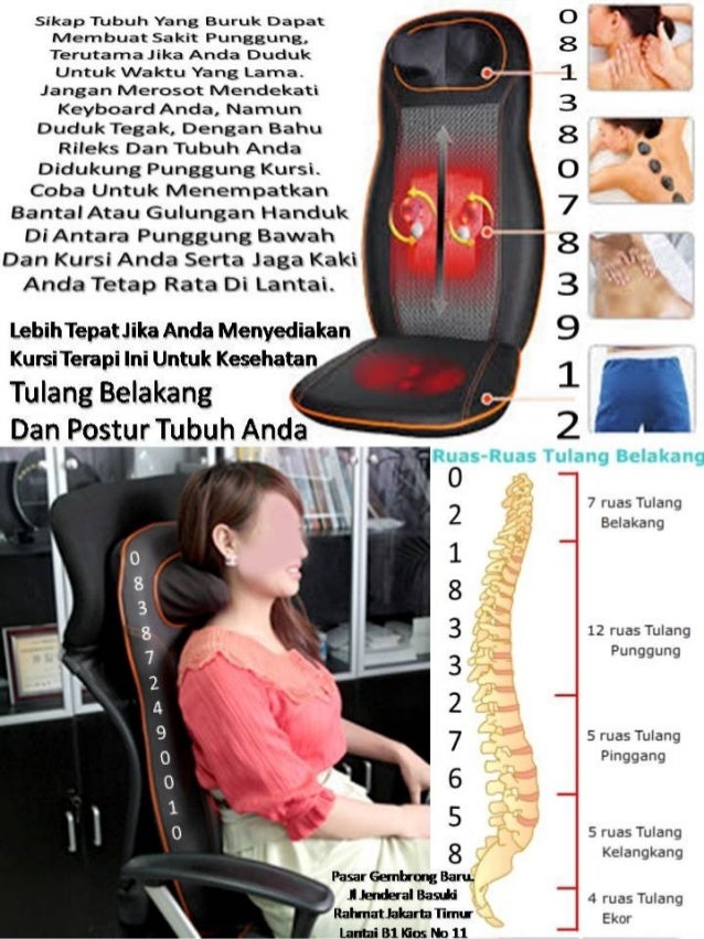 Kursi terapi untuk mengatasi nyeri punggung dan masalah 