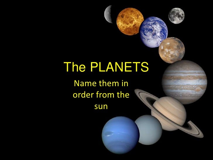 Sun, Moon and Planets Slideshow