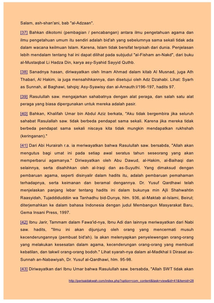 Sunnah Bidah Yusuf Qardhawi