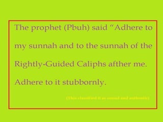 Sunnah of rightly guided people