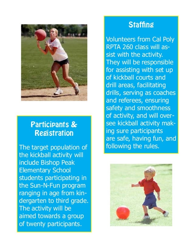 Youth Kickball Program Plan