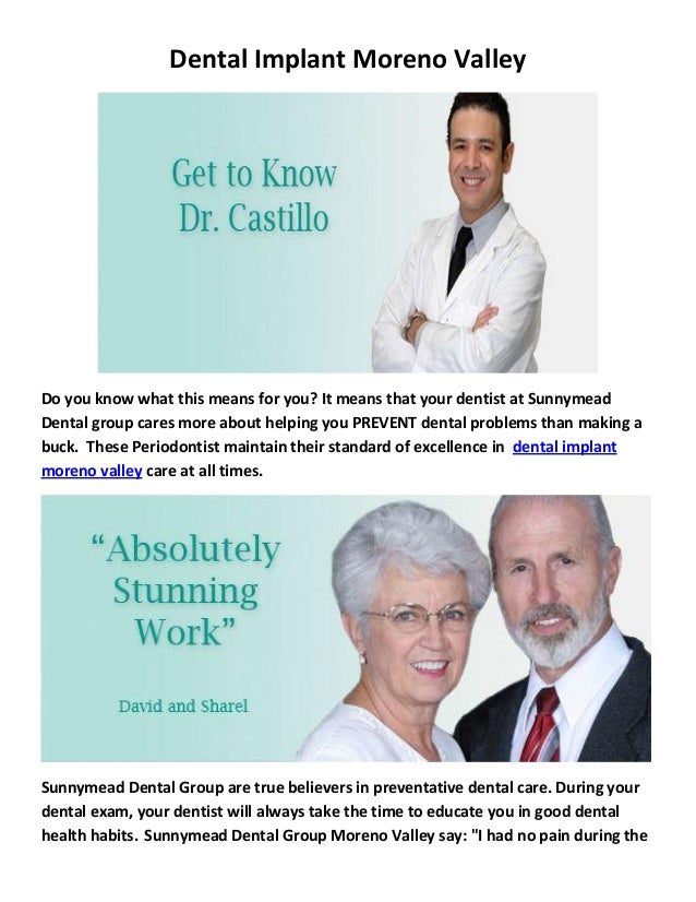 Sunnymead Dental Group Dental Implant Moreno Valley
