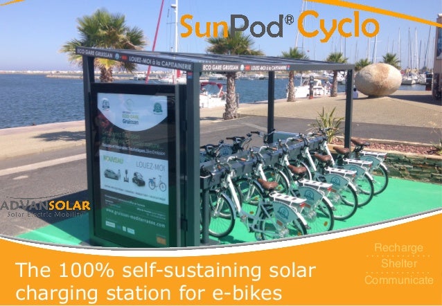 solar charging bike