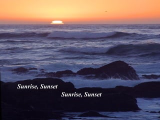 Sunrise, Sunset
Sunrise, Sunset