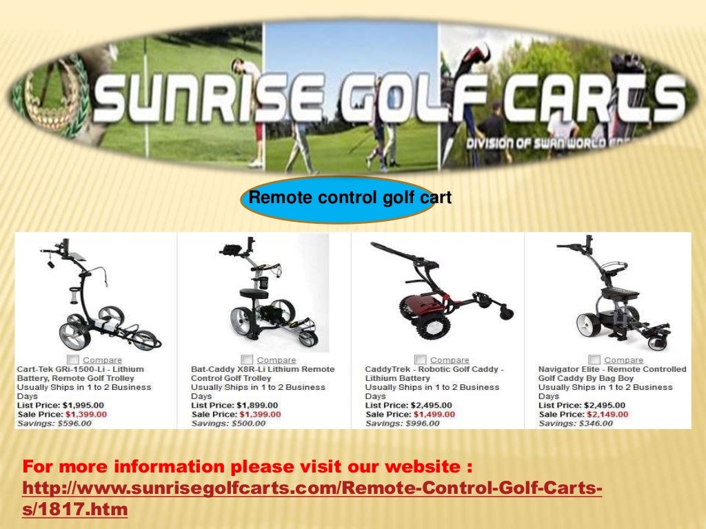 Sunrisegolfcarts offers the perfect electric golf caddies for sale