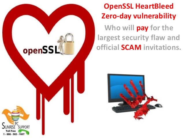 test sunrise heart alert pc scam Sunrise heart bleed support