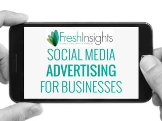 SOCIAL MEDIA 
ADVERTISING 
FOR BUSINESSES 
 