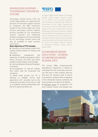 Sunrise Valley Brochure 2006