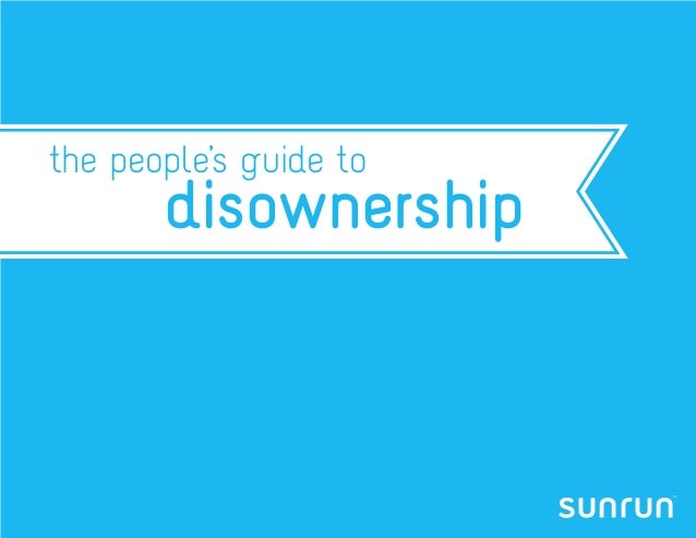 the people’s guide to       disownership 