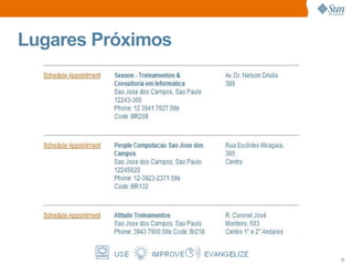 Eventos Discutir e fazer sugestões de eventos 