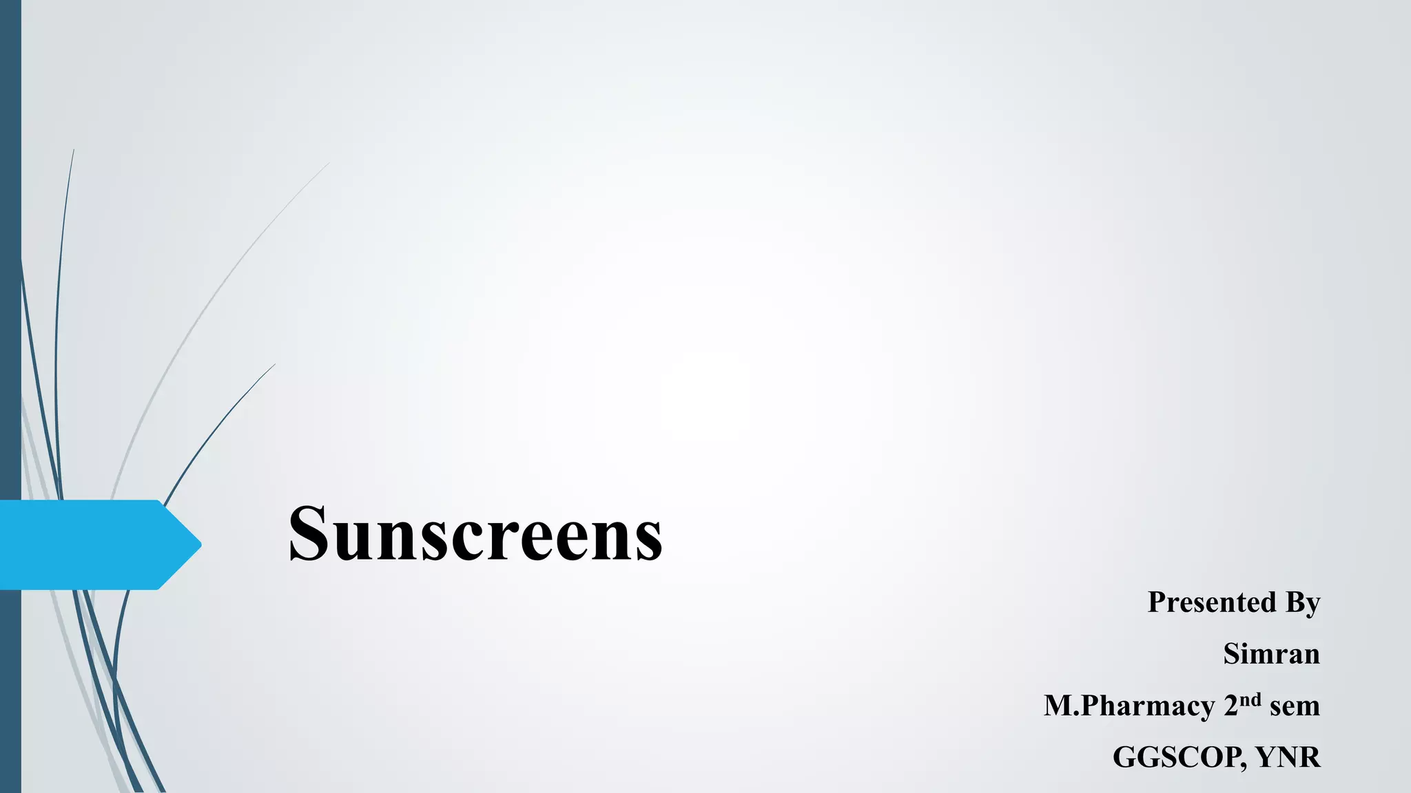Sunscreen, Classifications, Sun Protection Factor(SPF), Regulatory