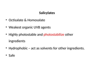 Homosalate sunscreens types classification and method of apply | PPTX