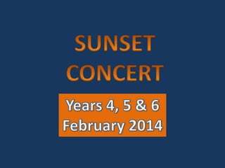 Sunset concert 